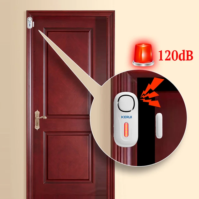 KERUI 120DB Alarm System Wireless Door/Window Entry Security Burglar Sensor Alarm PIR Magnetic Smart Home Garage System 2