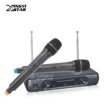 Top Quality Professional VHF Handheld Dynamic Wireless Microphone System Mic Mike For Karaoke KTV Stage DJ Conference Teaching oxlasers high quality 2 4g usb wireless dynamic microphone for conference teacher and speech mic free shipping