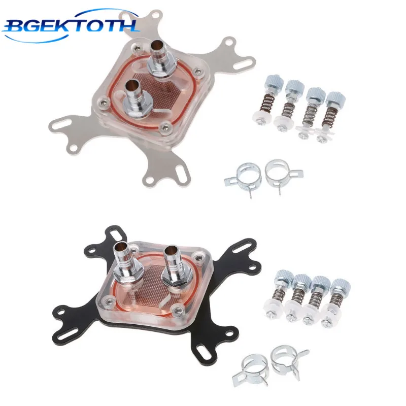 

Water Cooling Block For Computer CPU Water Cooler 50mm Transparent Cover Cooling Block For AMD Intel