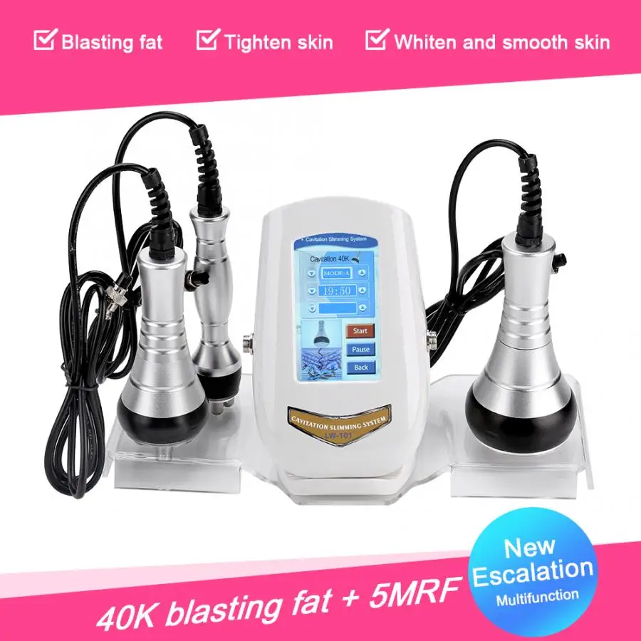 

40K Cavitation Ultrasonic Body Slimming RF Radio Frequency Multipolar Vacuum Facial Rejuvenation Weight Loss Machine Home Use