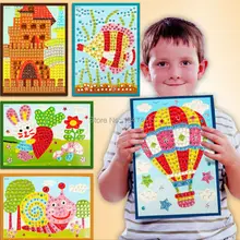 10 шт./партия, 23*17 см, Детские DIY хрустальные мозаичные художественные наклейки ручной работы, развивающие игрушки для детей, Рождественский Новогодний подарок для детей