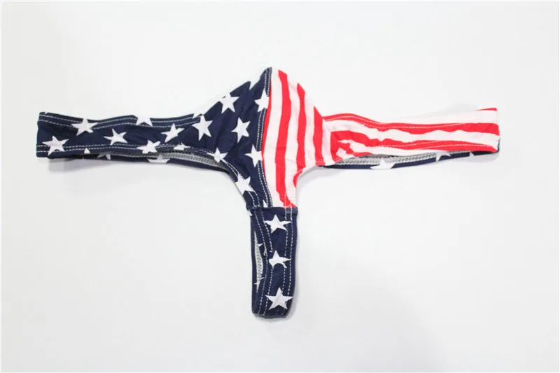 designer boxer briefs Briefs Men's Underwear Thongs American Flag Sexy Striped Briefs Shorts Bulge Pouch Comfortable Underpants For Men Briefs Thong white boxer briefs