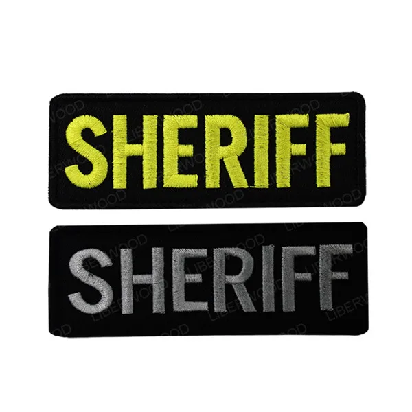 

Law Enforcement SHERIFF BACK PATCH POLICE DEPARTMENT Sheriff corps Tactical SWAT Morale Patch badge for Vest Uniform