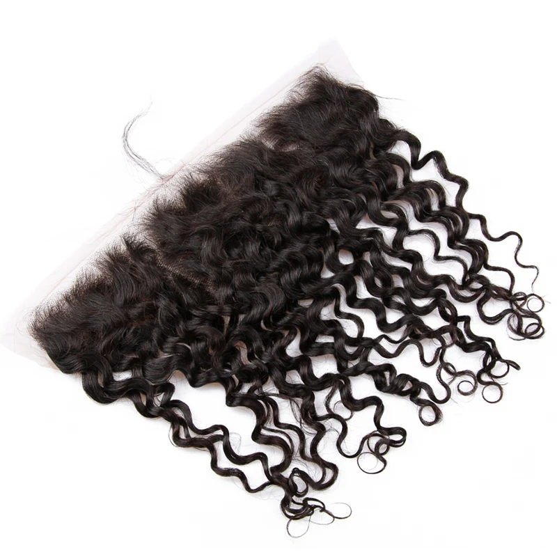 Hot Beauty Hair Lace Frontal Water Wave 413 Lace Frontal Brazilian Remy Human Hair 10-20 Inch Frontal (10)