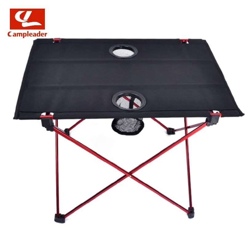 2016 New 0.7kg Outdoor Folding Table Ultra-light Aluminum Alloy Structure Portable Camping Table Furniture with Bottle placed 