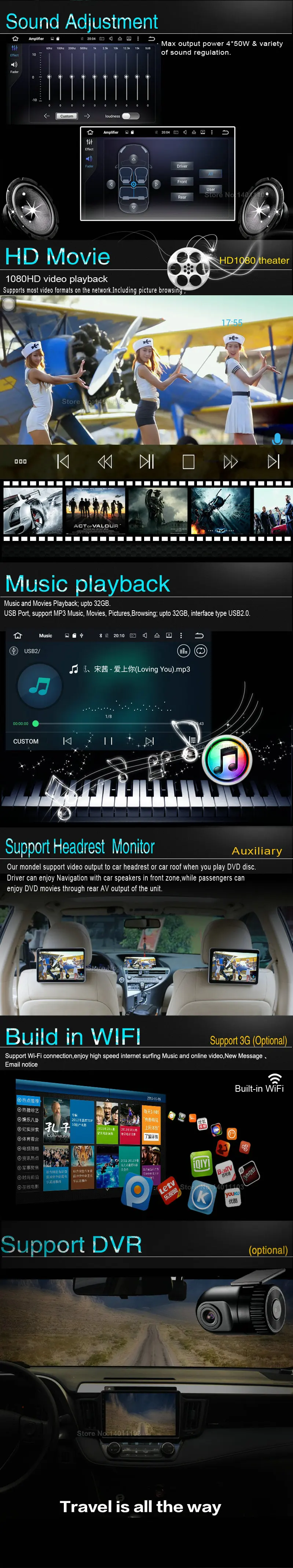 Best 4G RAM Octa(8)-Core Android 8.0 CAR DVD player FOR DECKLESS FIAT DOBLO car audio gps stereo head unit Multimedia navigation 3