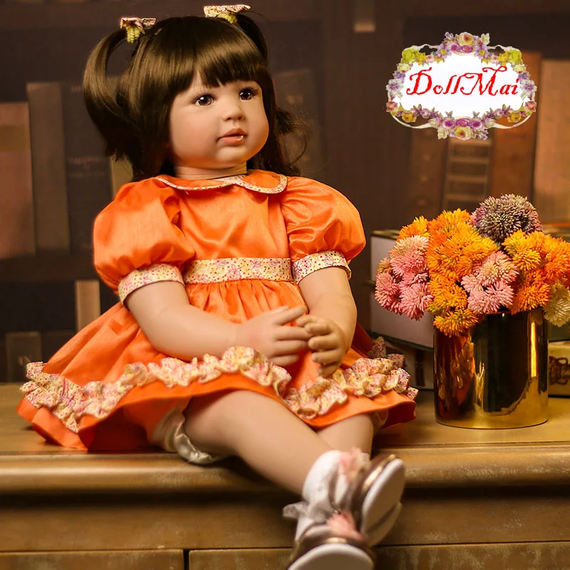 58 см, мягкая силиконовая кукла-Реборн, игрушки для девочек, 23 дюйма, реалистичные младенцы, Boneca, виниловые модные куклы, Bebes Reborn Menina