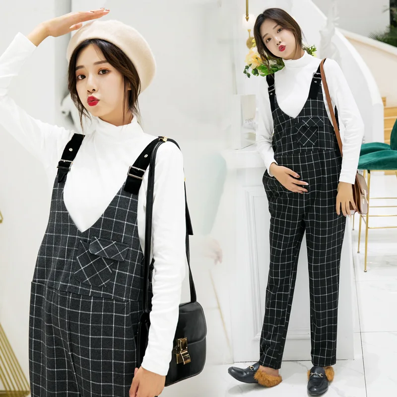 

High Quality Winter Maternity Rompers Pants For Pregnant Women Maternity Outfits Pregnancy Pants