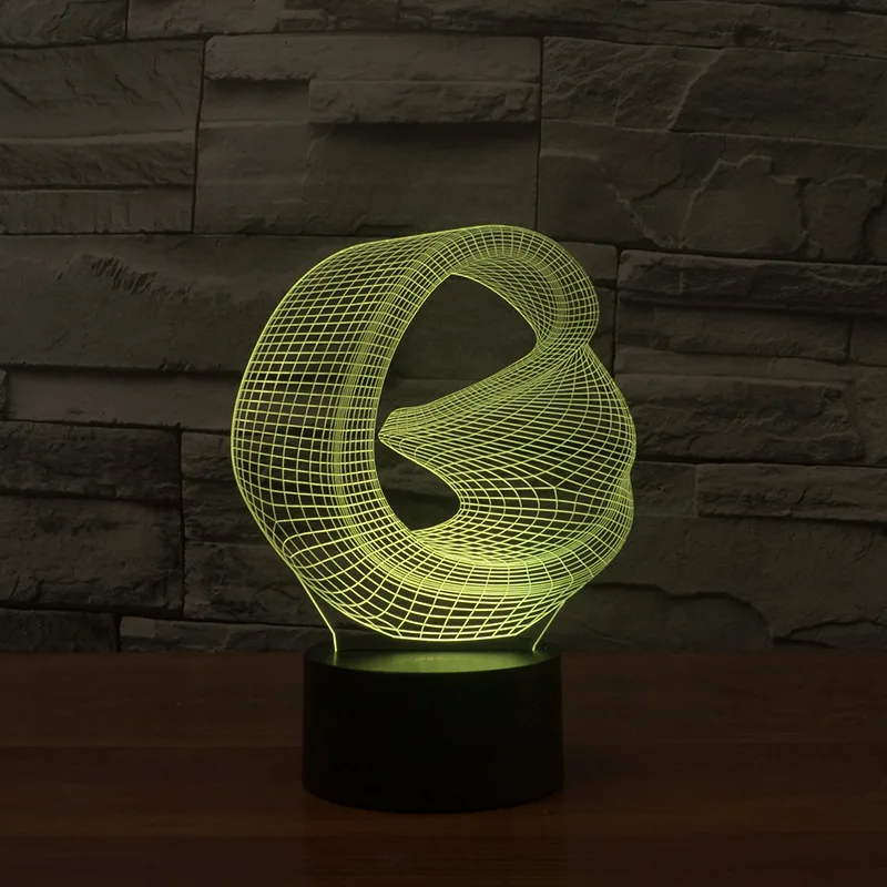 Европейская энергосберегающая настольная лампа креативный подарок Usb Led 3d 7