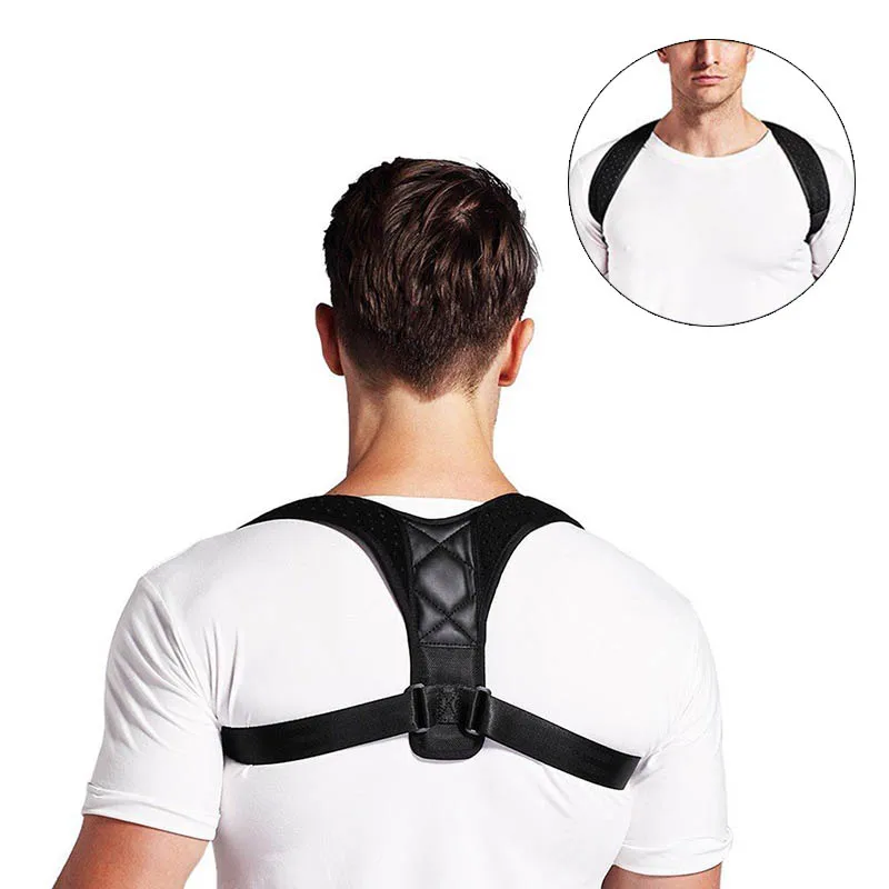 

Adjustable Unisex Back Posture Corrector Clavicle Spine Back Shoulder Lumbar Brace Support Belt Posture Correction