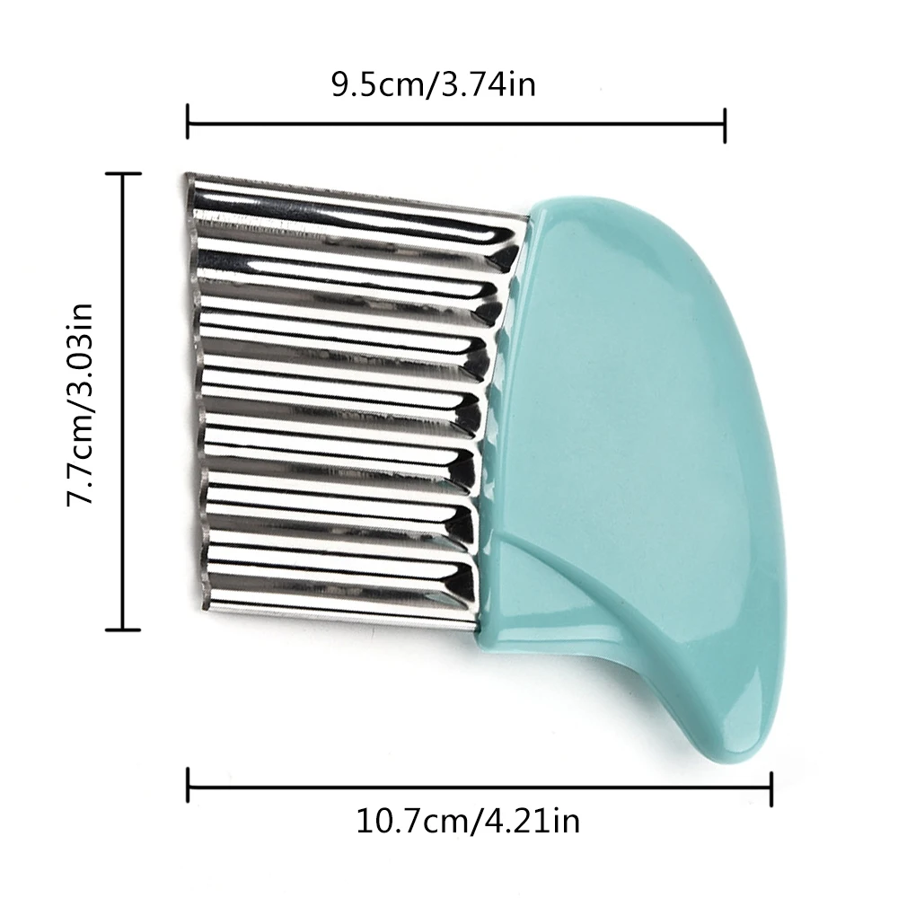 1 шт. нержавеющая сталь для волнистой нарезки картофеля Обрезной нож волновой измельчитель слайсер гаджет для овощей и фруктов лук картофель резак инструменты для приготовления пищи