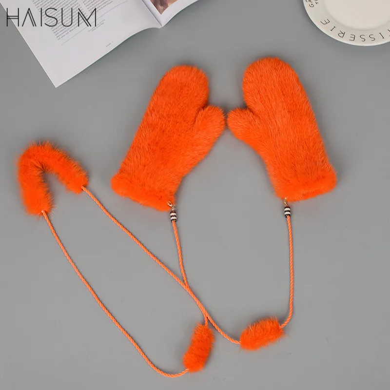 

Autumn, winter, fur, mink hair, gloves, half fingers, fingers, fashion, warm mink hair gloves. MZ103