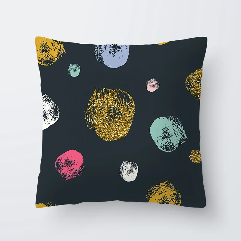 Case Cover Square 45cm*45cm Polyester New Pillow Cases Leaf pattern Printed Pillow Pillowcase Home Decorative zara*women 1pcs