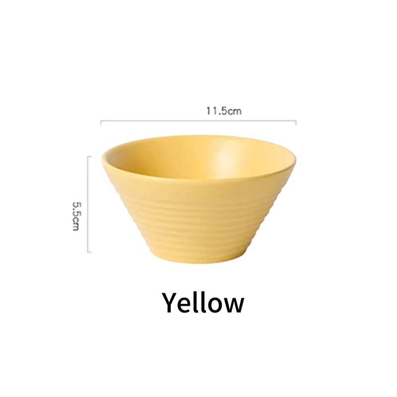 RUX WORKSHOP, керамическая миска в скандинавском стиле, ужин, десерт, салатник, экологически чистые миски для мороженого, креативные фрукты, 8 цветов - Color: Yellow