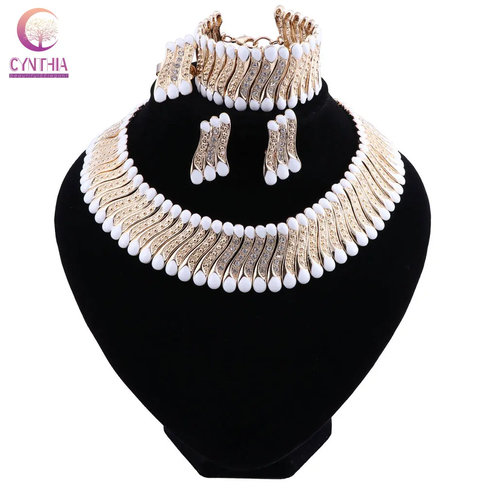 Fashion Wedding Dubai Africa Nigeria African Jewelry Set Green Necklace