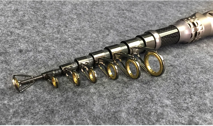 Super Strength Carbon Fiber Fishing Rod Telescopic Fishing Pole Metal Reel Seat Spinning Fishing Rod Sea Fishing Tackle (2)