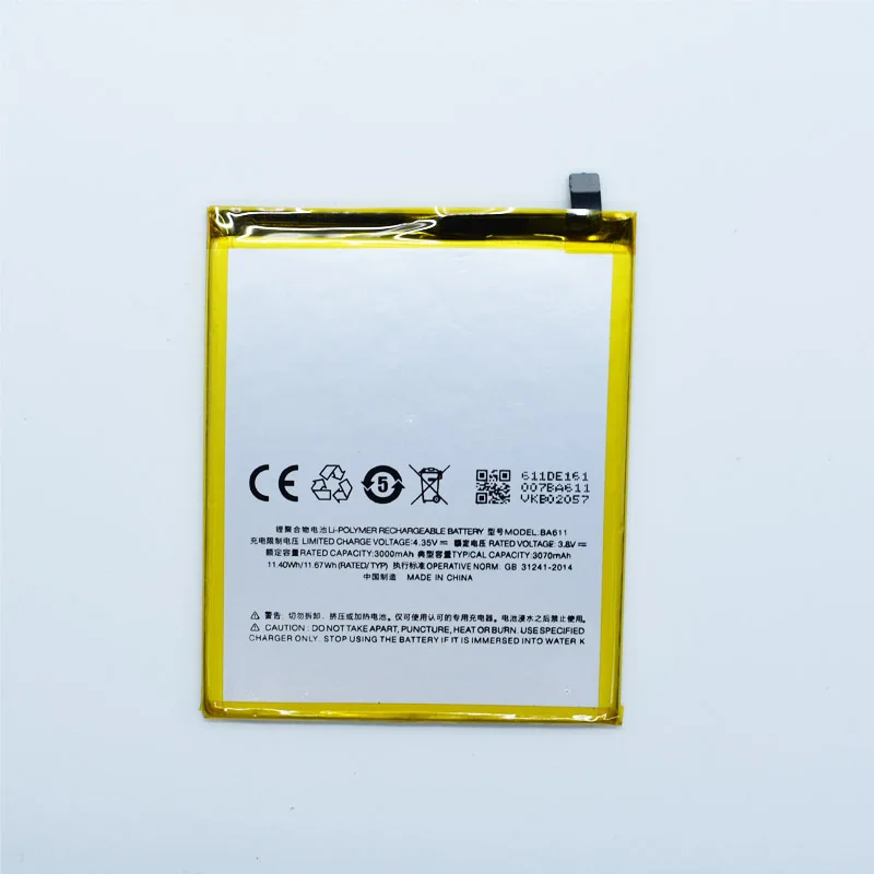 Hekiy 2019 Новый аккумулятор для Meizu M5 BA611 совместимый с Mini Мобильный телефон 3000