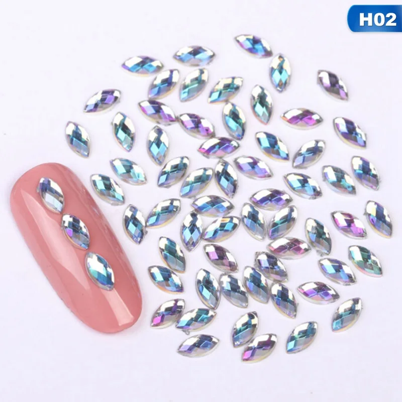 500 шт капли воды дизайн ногтей Стразы хрустальные камни блестящие DIY амулеты украшения ногтей