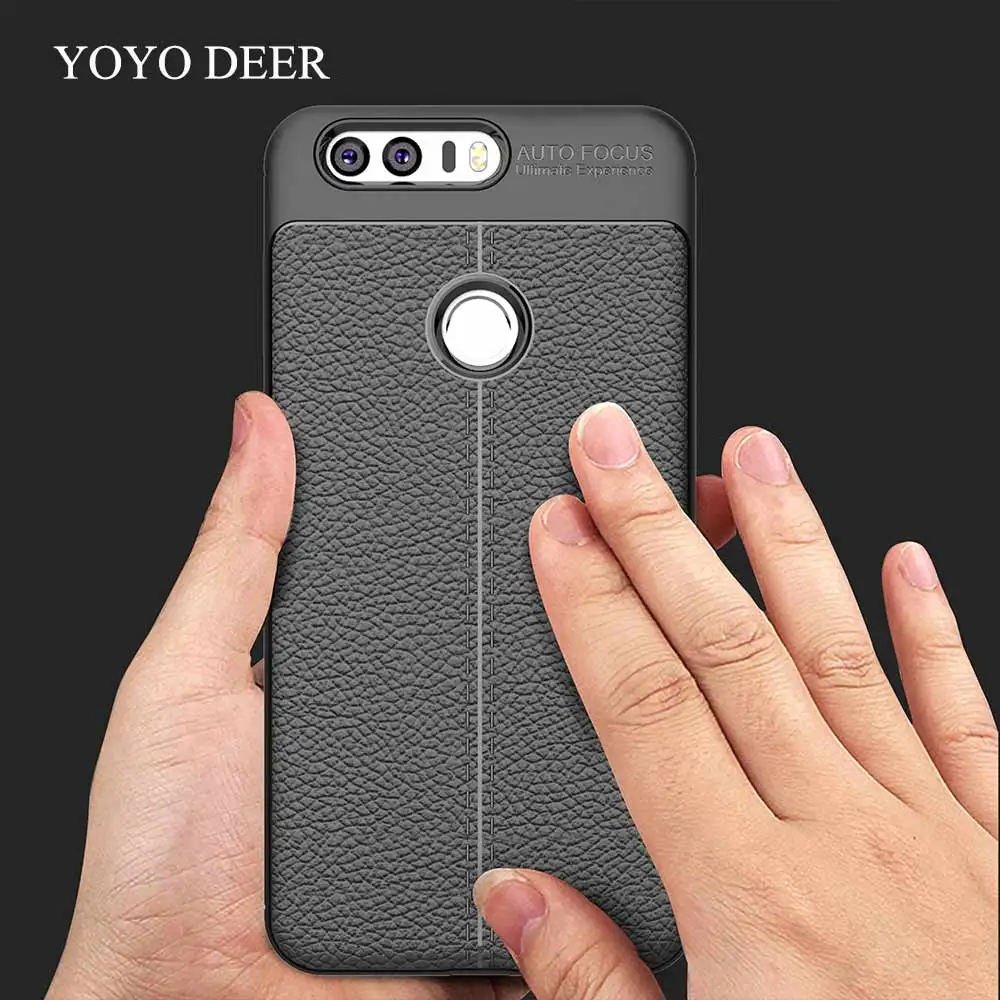 YOYODEER Cover for Huawei Honor 8 Case Luxury Leather TPU Soft Silicone Fundas Housing Coque Phone Cases |