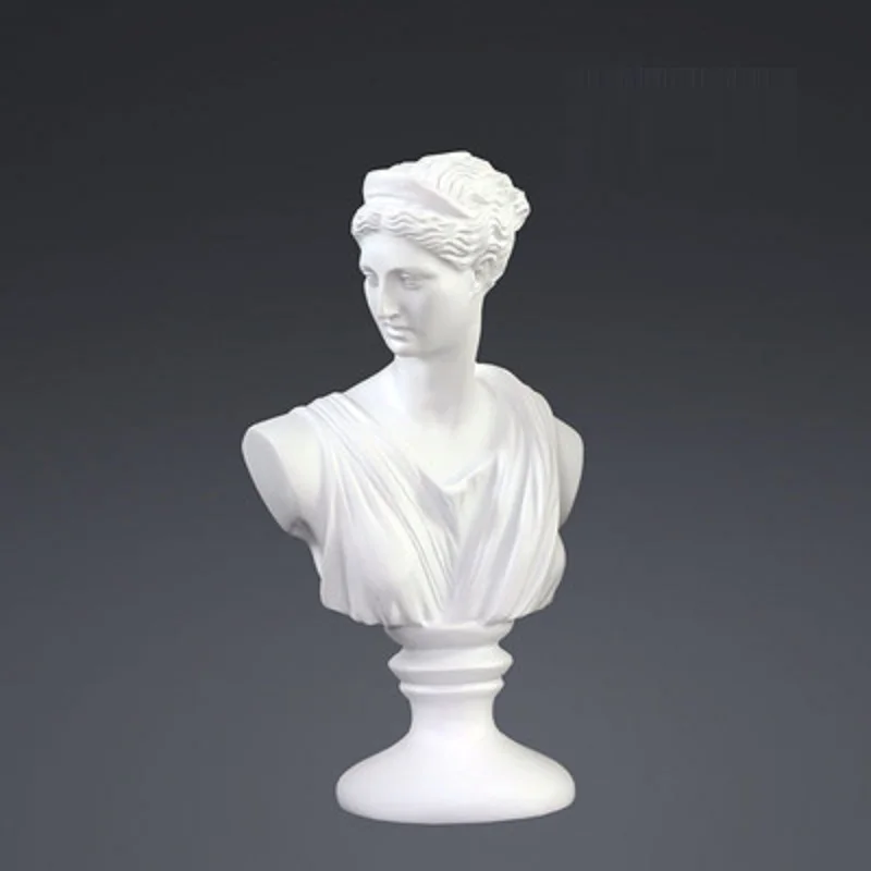 Aphrodite Статуэтка Художественная Скульптура статуи богини Венеры, украшение для дома из смолы и бюста, аксессуары для гостиной R931