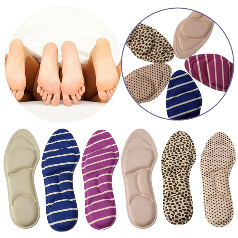 Ladies Feet Care Massage High Heels Sponge 3D Shoe Insoles Pads Cutting