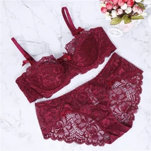 Модное осеннее и летнее женское нижнее белье, сексуальный кружевной регулируемый комплект нижнего белья пуш-ап с кружевом
