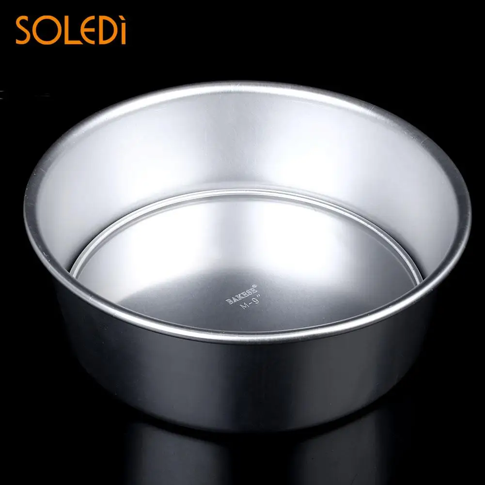 

2" Aluminum Alloy Removable Bottom Round Cake Mould Pan Tin Mold Tray Tool