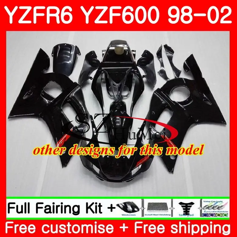 Корпус для YAMAHA YZF600 YZF-R600 YZFR6 98 99 00 01 02 66SH16 YZF 600 YZF-R6 YZF R6 1998 1999 2000 2001 2002 белый голубой обтекатель