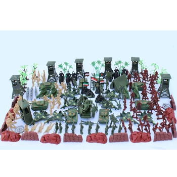 

167Pcs 5cm Plastic Soldier Model World War II Soldier Military Toy Set for Children