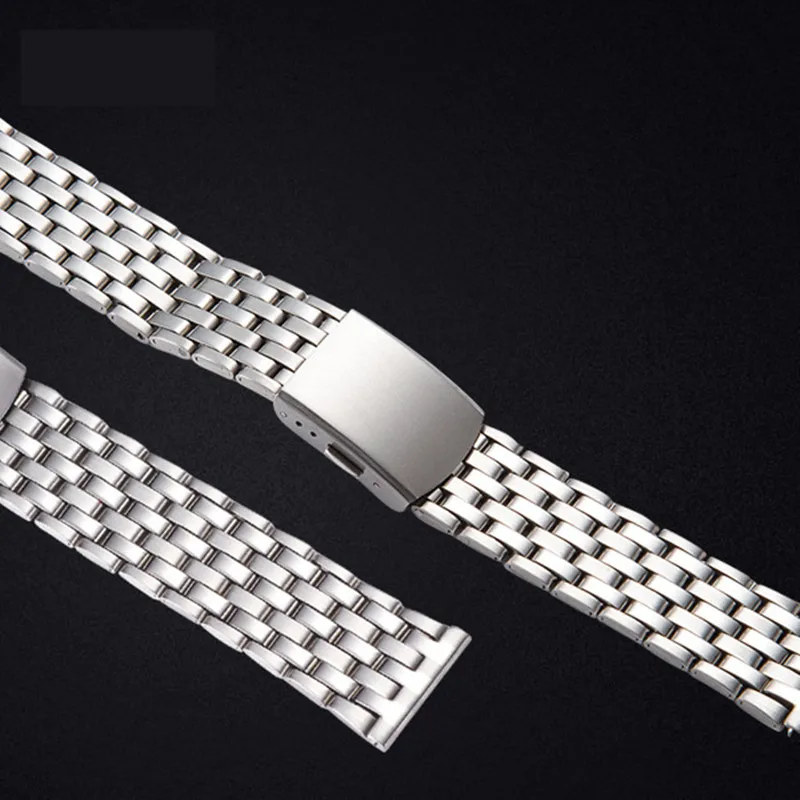 

20mm Milan Watch band accessories classic stainless steel straps safety buckle watchband men wrist watch metal strap bracelet