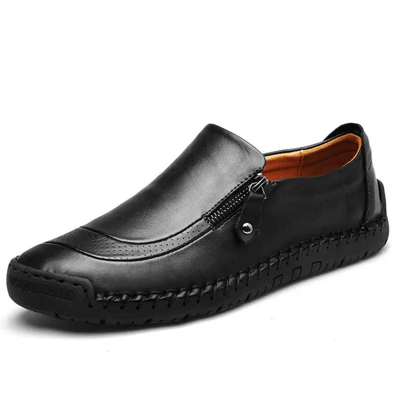 Для мужчин повседневная обувь модные Мужская обувь из брендовой натуральной кожи Для мужчин обувь дышащая кроссовки оксфорды Мокасины обувь плюс Размеры 48