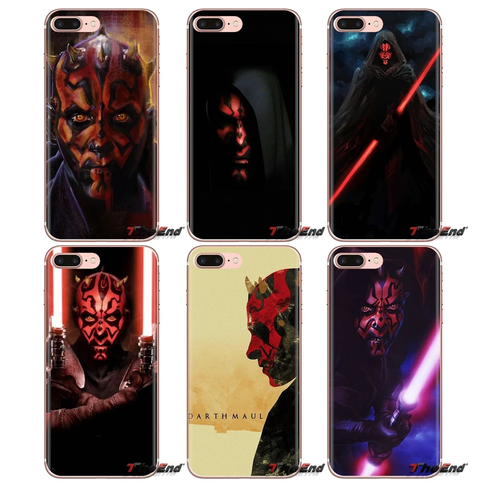 

TPU Transparent Cases For Huawei Mate Honor 4C 5C 5X 6X 7 7A 7C 8 9 10 8C 8X 20 Lite Pro sith star wars darth maul dark side Art