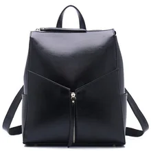 Hot! Luxury Cowskin Women’s Backpack Bags Fashion Brand Genuine Leather Backpacks Women Shoulder Bag Lovely Lady Mochila 2016