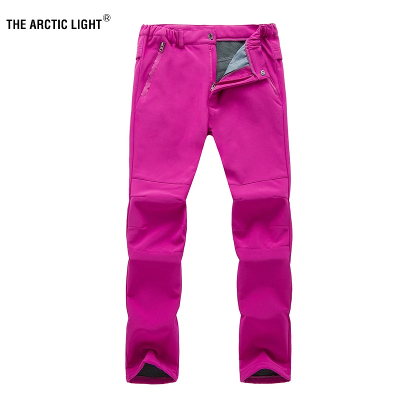 

THE ARCTIC LIGHT Outdoor Camping Hiking Pant Leisure Trousers Warm Waterproof Windproof Soft Shell Bigger Size S-3 XL Women Men