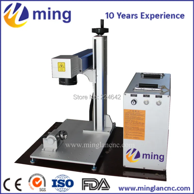 

10W/20W/30W Al Metal Mark Fiber Laser Marking Engraving Machine Portable Cabinet 220V Desktop Laser Engraving Cutting Machine
