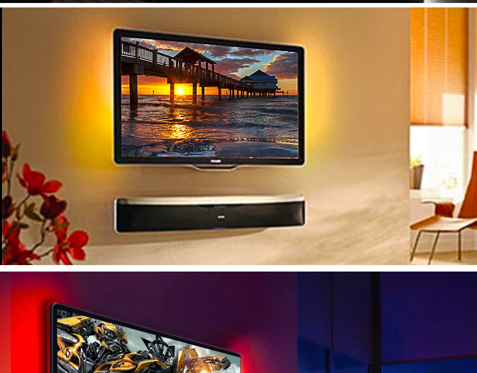 USB LED Strip Light TV Background Lighting SMD3528 DC 5V Flexible Diode Tape 50CM 1M 2M 3M 4M 5M RGB Neon Ribbon (12)
