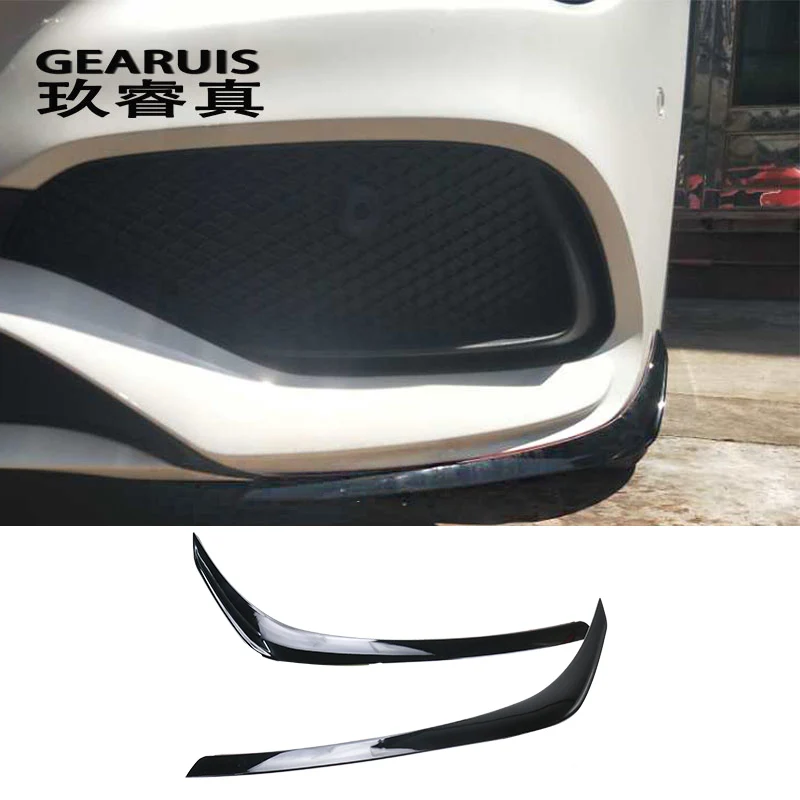 

Car Styling Front Fog Lamp Frame Decorative Cover Front Bumper Splitter under Trim for Mercedes Benz CLA C117 auto Accessories