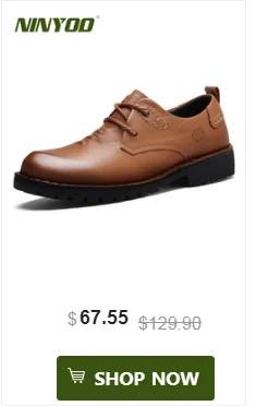 NINYOO/Осенняя мужская рабочая обувь; Повседневная обувь из натуральной кожи; износостойкая обувь на платформе в деловом стиле; обувь Martens размера плюс 48, 49, 50