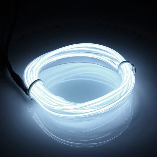 Tsleen Colorful Battery Powered 3v Flexible El Wire Neon Led Light