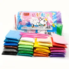 24pcs Fimo Colored Clay Plasticine Modelling Kit Clay Air Dry Light DIY Sand Slime Soft Creative