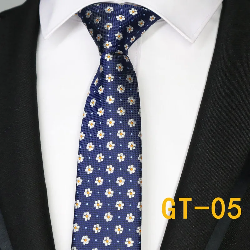 Новые 6 см мужские Узкие галстуки из полиэстера, Шелковый узкий галстук на шею в полоску, в горошек, с узором пейсли, мужские галстуки для свадебной вечеринки, красные, черные, желтые тонкие галстуки