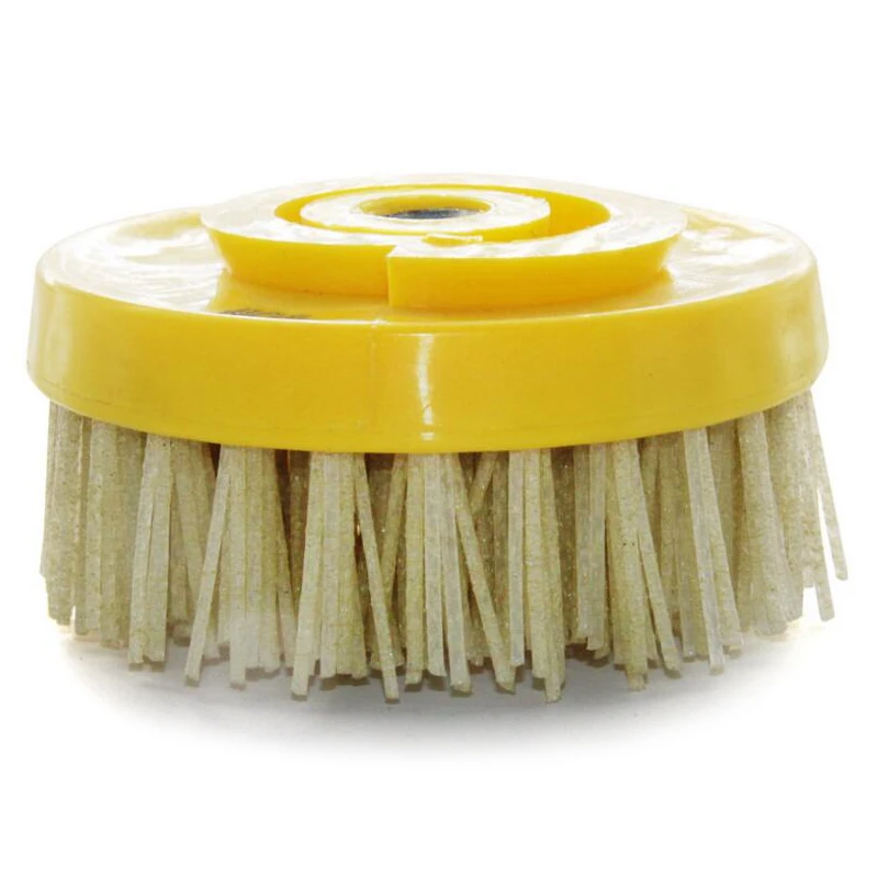 RIJILEI 10PCS/Set 4inch Snail lock Diamond abrasive Brushes for Marble antique surface Round diamond Antique abrasive brush YG15
