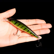 WALK FISH 1PCS Minnow font b Fishing b font Lure Laser Hard Artificial Bait 3D Eyes