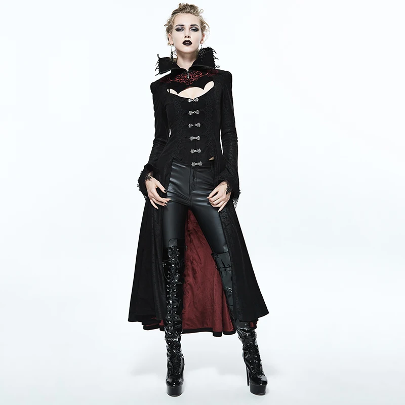 Gothic trench coat womens Clearance