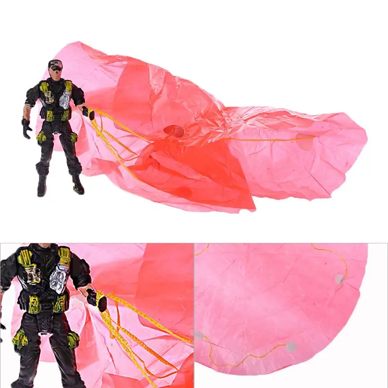 

3pcs 9cm Paratroopers child games Outdoor Sports Hand Throw Parachute Soldiers Toy