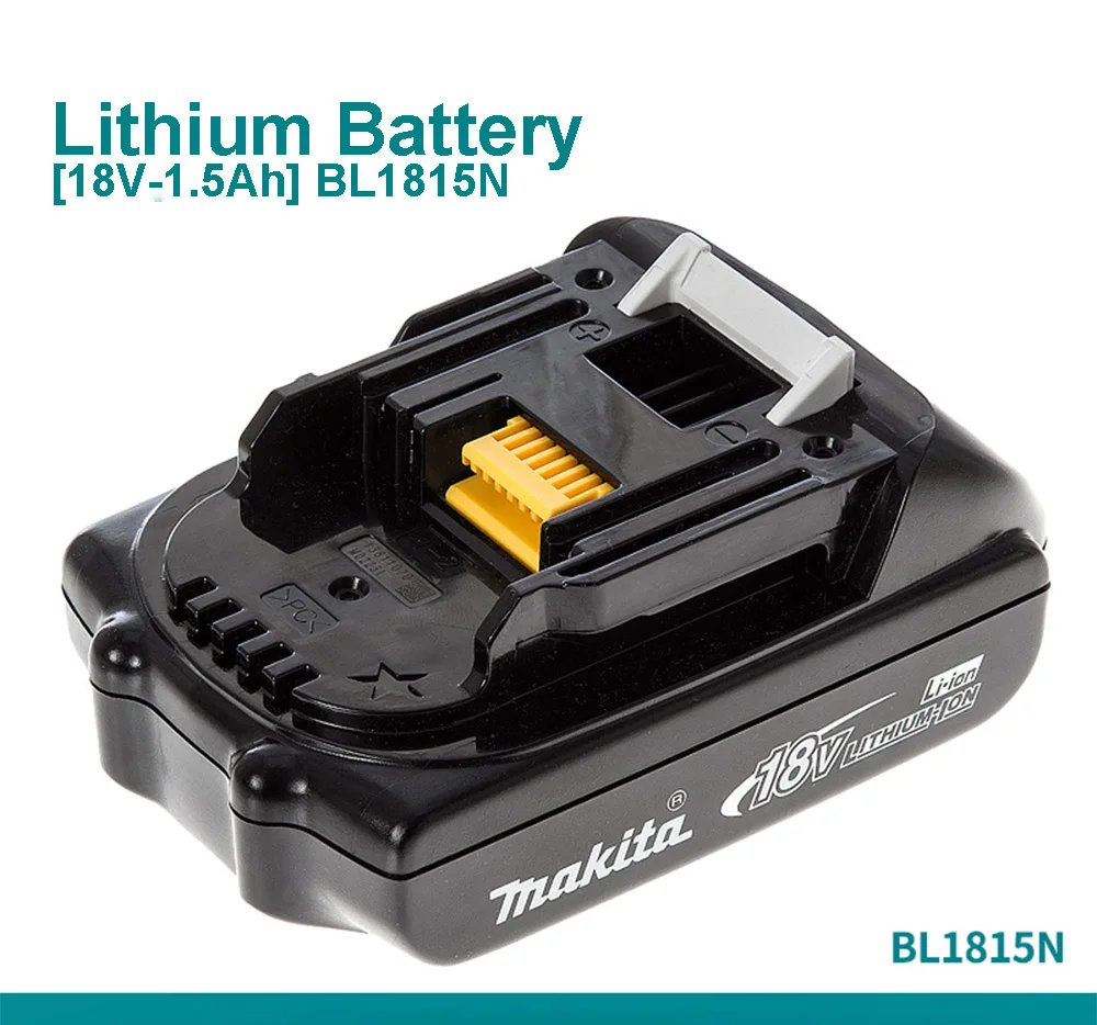 Япония Makita 18 В литиевая батарея BL1830/40/50B зарядка электроинструмент аксессуары батарея BL1815N заряд дисплей - Цвет: 18V-1.5Ah BL1815N