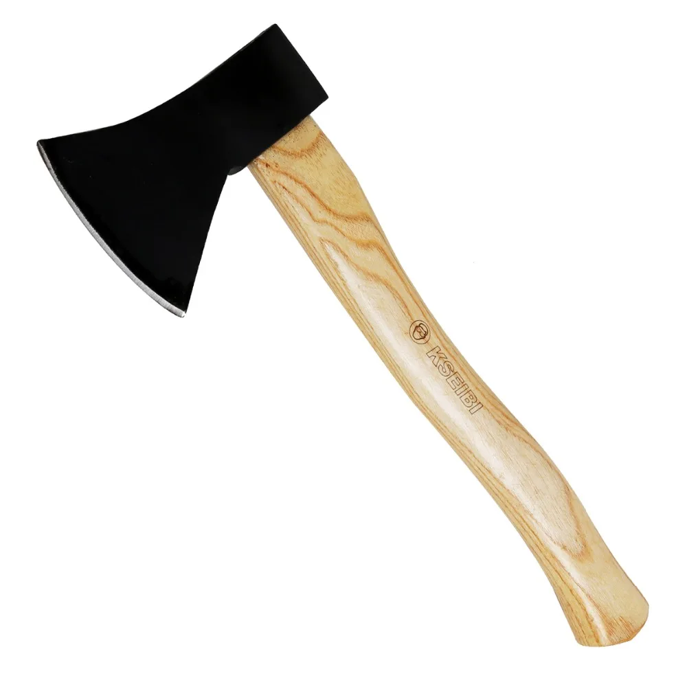 

KSEIBI Axe Hatchet Champing Firewood Piling Tool with Wooden Handle 600G