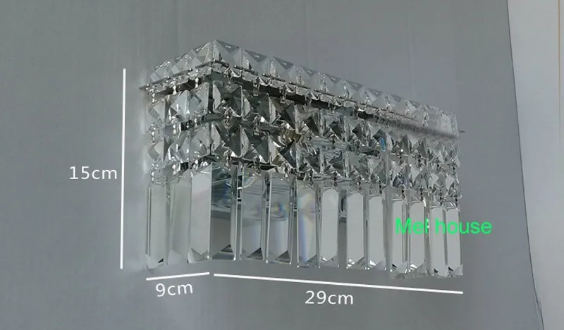 Современные настенные бра коридор Светодиодные Бра зеркало привело настенный светильник спальня настенный светильник кристалл падение угловой Кристалл Бра Главная лампы светильник для ванной комнаты бра на стену