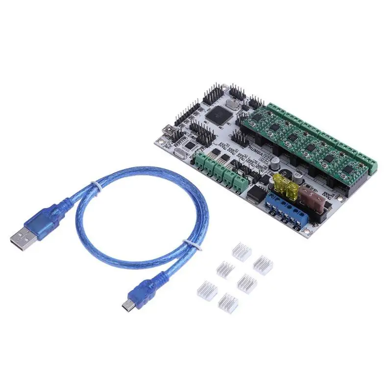 

Rumba Plus Motherboard 2560 Upgrade Rumba+ For 3D Printer Accessories RUMBA Optimized Version Control Board