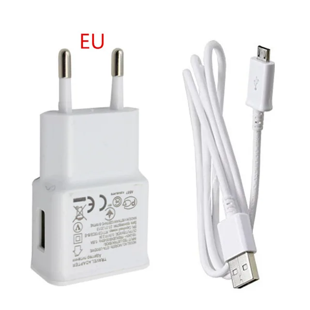 Для samsung s3 s4 J3 J5 J7 J6 A6 A7 Redmi 5a 6 Note 5 pro Телефон микро usb кабель+ ЕС США вилка USB зарядное устройство адаптер - Тип штекера: EU chager cable